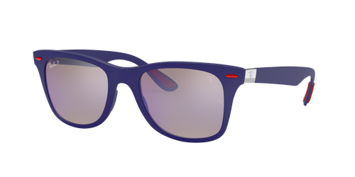 Ray-Ban Man Sunglass RB4195M Scuderia Ferrari Collection - Frame color: Black, Lens color: Green Classic