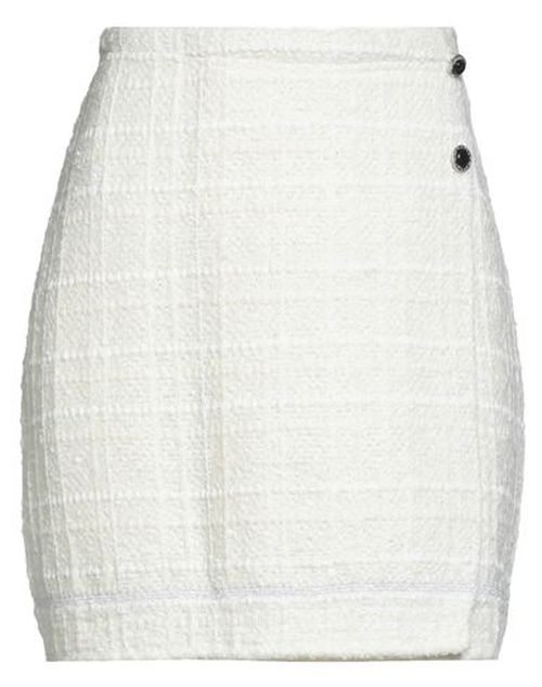 Woman Mini skirt Ivory Size 8 Virgin Wool, Cotton, Acrylic, Nylon, Viscose