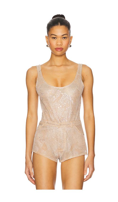 The Dolls House Starr Bodysuit in Neutral.  XL/1X. Also in