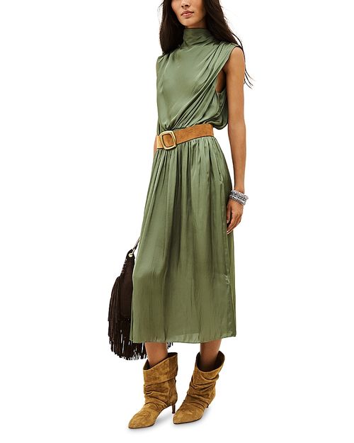 Celea Draped Midi Dress