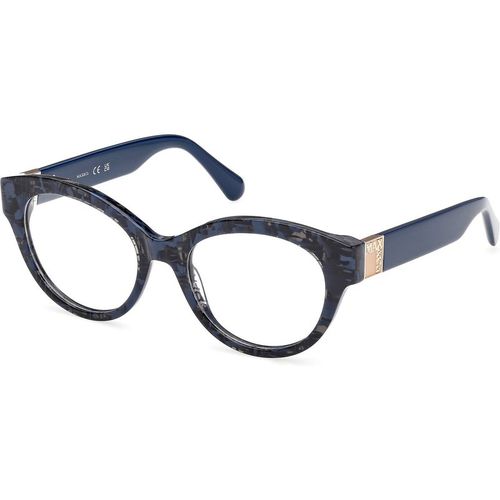 MAX&Co Mujer MAX&Co MO5192 092 Monturas ópticas Acetato Azul Redonda Norma