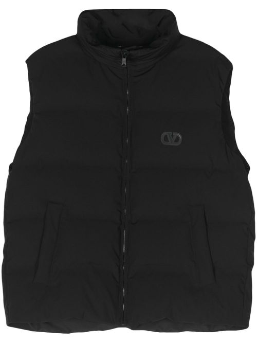 VLogo Signature down gilet - Black