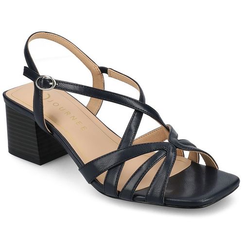 Journee Shyla Women's Block Heel Dress Sandals, : , Blue