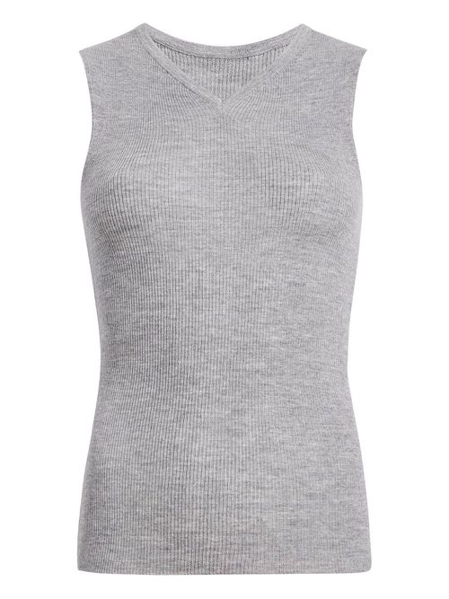 Renato ribbed top - Grey
