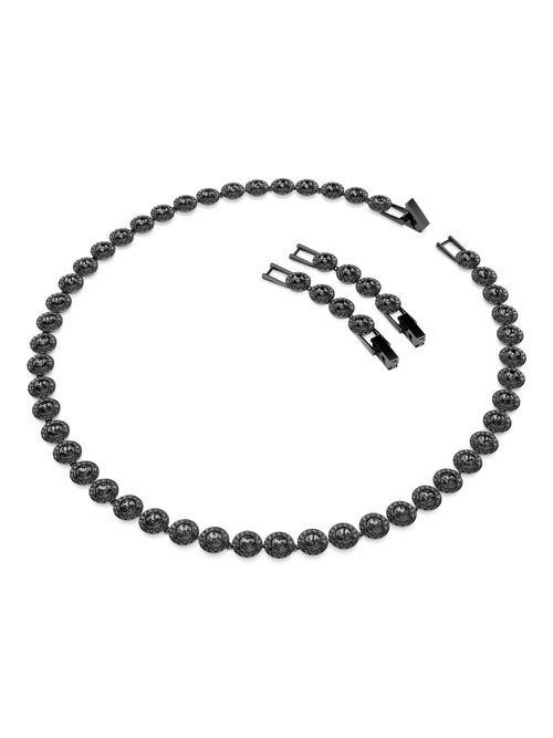 Swarovski tennis necklace - Black