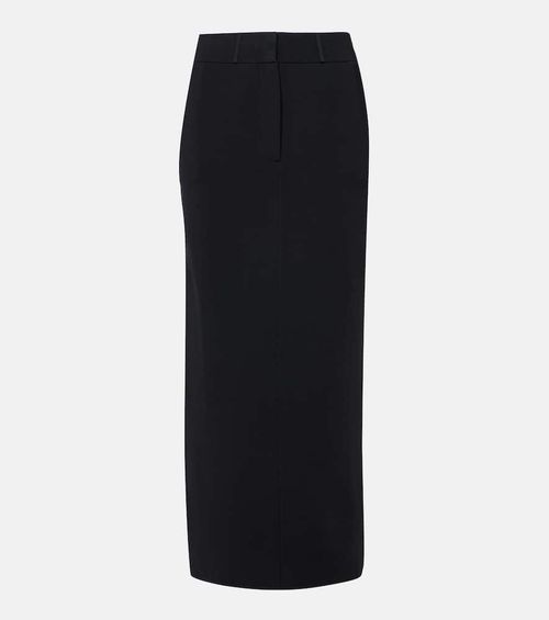 Knitted mid-rise maxi skirt