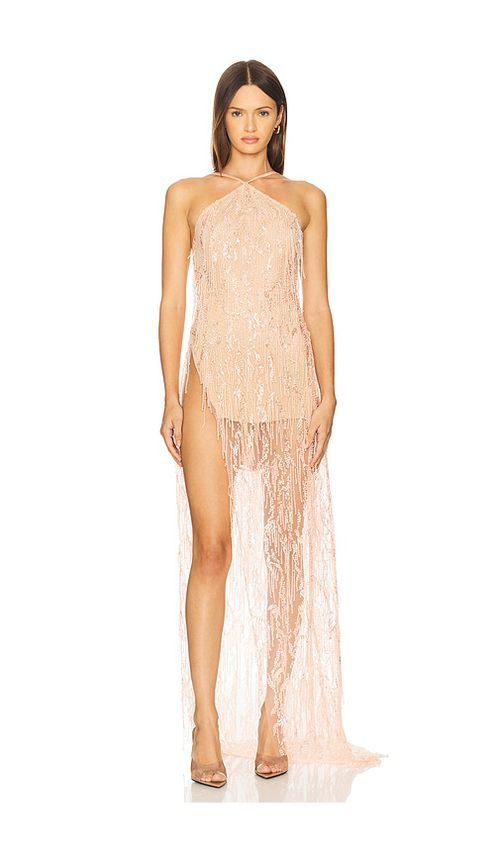 Sketch-Y Aurora Gown in Peach. M. Also in