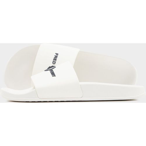 Fred Perry Branded Slides, White
