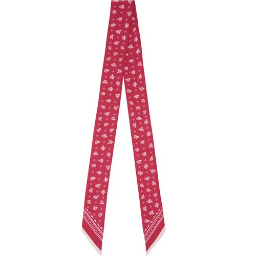 Pink Bandana Bandeau Silk Scarf