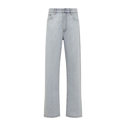 Blue Straight High Rise Jeans