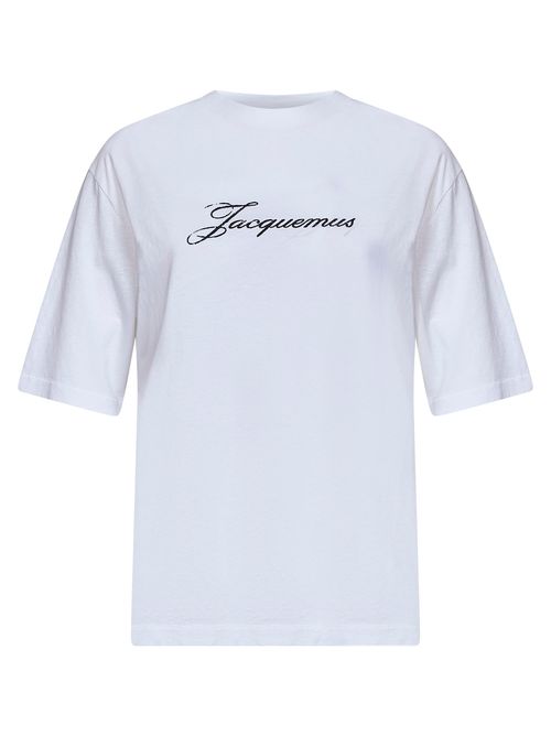 Logo-Embroidered Cotton T-Shirt — White