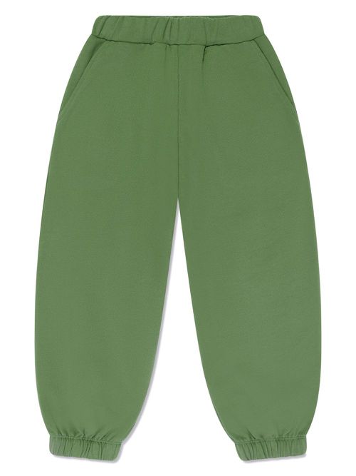Logo-embroidered track pants - Green