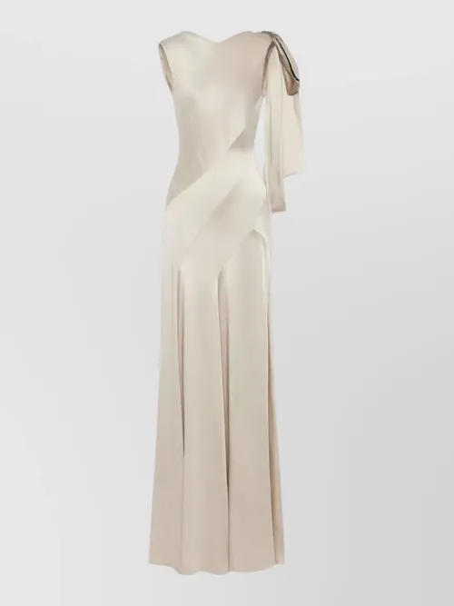 Maison Margiela - one shoulder bow detail evening gown