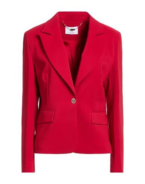 Woman Blazer Red Size M Polyester, Elastane