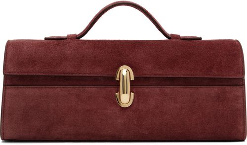 Savette Burgundy Slim Symmetry Pochette Bag