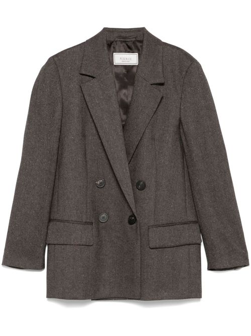 Herrringbone blazer - Brown