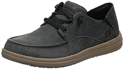 Skechers Men's VOLGO Slip ON Melson Canvas Slip-On Moccasin Shoe