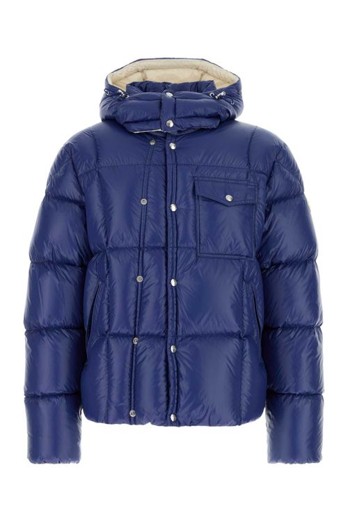 Blue Nylon Serfanto Down Jacket