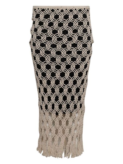Sparrow crochet maxi skirt - Neutrals