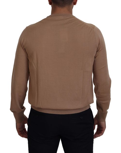 Cashmere Crewneck Sweater — Beige