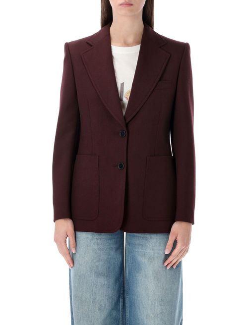 Chloé Tailored Single-Breasted Blazer with Maxi Pockets - Size 36