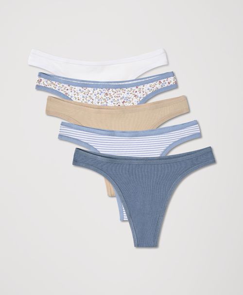 Women's Everyday Wildflowers Everyday Classic Fit Thong 5-Pack