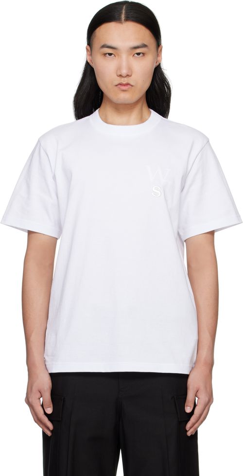 Sacai | sacai White WTAPS Edition Flock Print T-shirt | Realry