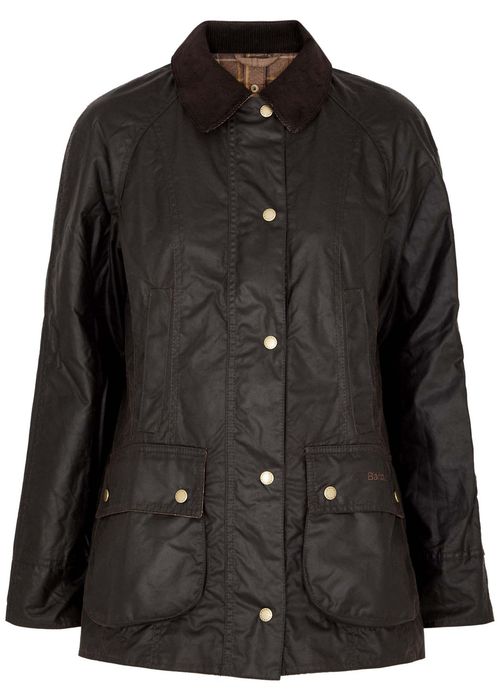 Women's Black Reighton Waxed Cotton Jacket