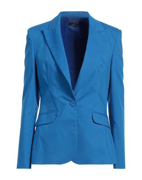 Woman Blazer Bright blue Size 4 Cotton, Nylon, Elastane