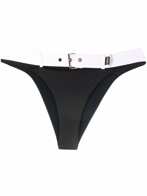 Two-tone buckle briefs - Black