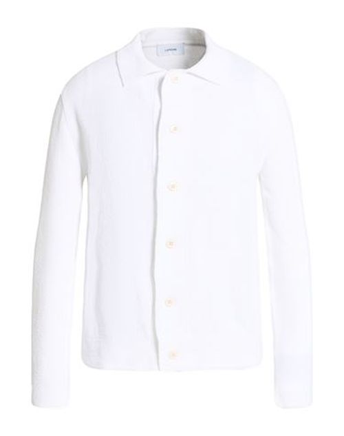 Man Cardigan White Size XL Cotton, Polyamide