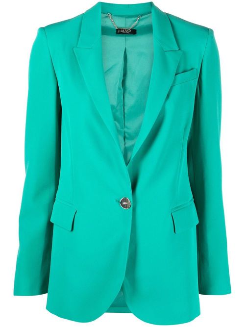 Peak-lapels single-breasted blazer - Green