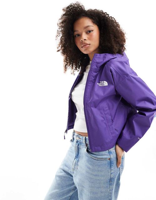 Quest waterproof cropped jacket in purple