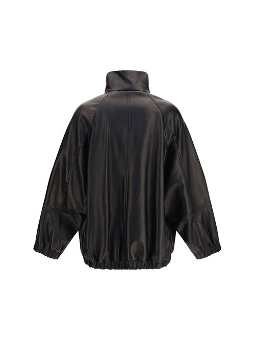 Lambskin Leather Jacket — Black