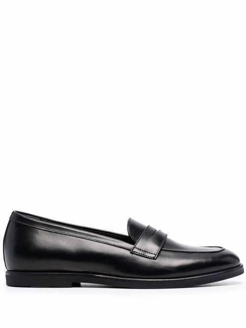 Monica leather loafers - Black