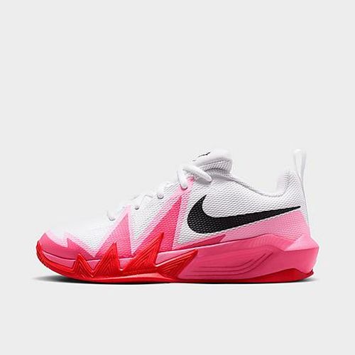 Big Kids S. T. Dynamite Basketball Shoes in White/Tropical Pink/Pinksicle