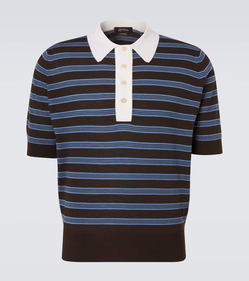 Breeze striped wool polo sweater