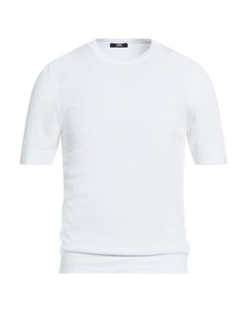 The Fine Essentials Man Sweater White Size 38 Sea island cotton