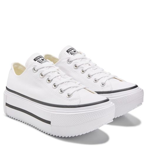 Chuck Taylor All Star Lift Double Stack Platform Ox Sneakers (White/Black)