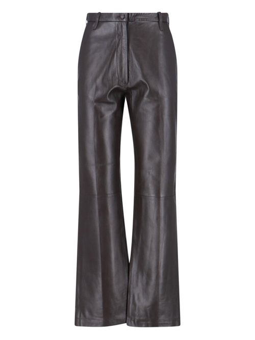 Tailored Brown Trousers With Straight Cut