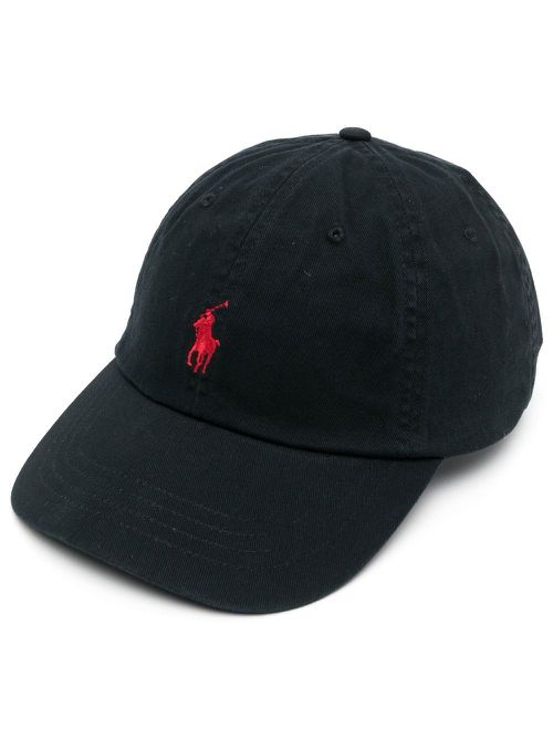 Embroidered-logo cap - Black