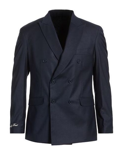 Family First Milano Man Blazer Navy Size 34 Polyester, Wool, Elastane