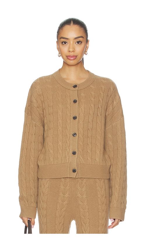 Lisa Yang Cassie Cardigan in Tan. - 0 also