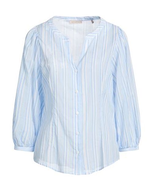 Woman Shirt Azure Size 12 Cotton