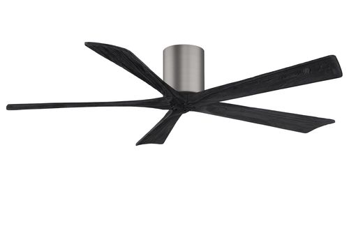 Irene 6-Speed " Ceiling Fan in Brushed Pewter with Matte Black blade