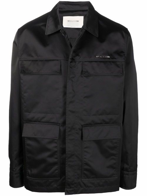 Single-breasted fitted jacket - Black
