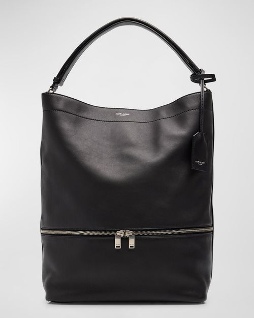 Men's Large YSL Hobo Bag in Leather