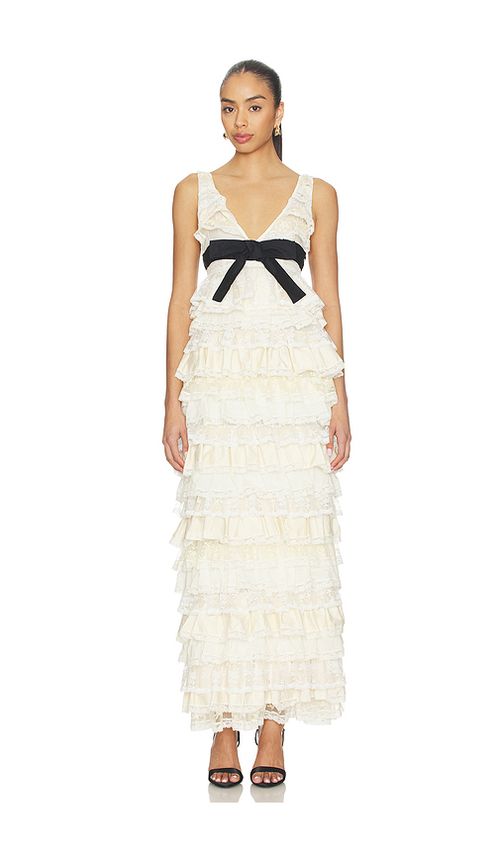 Yuhan Wang Moonlit Waltz Gown in Cream. L. Also in