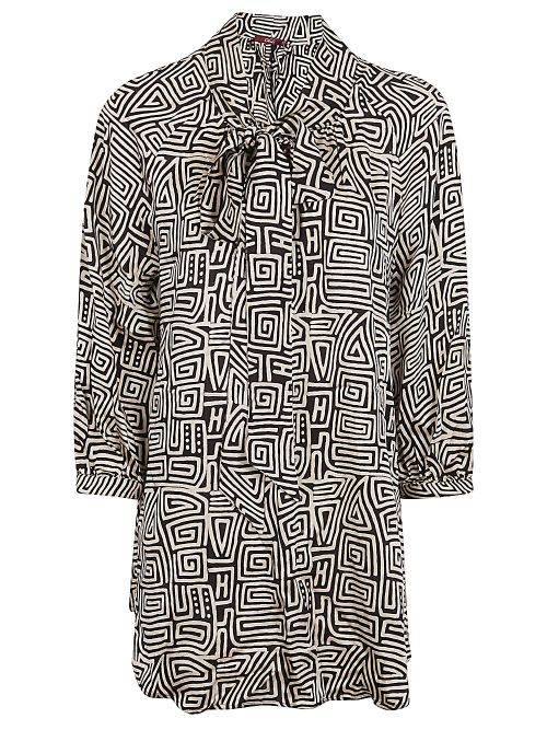 OBIDI- Printed Silk Shirt