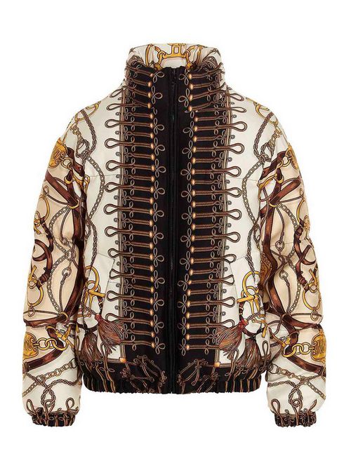 Teddy logo puffer jacket